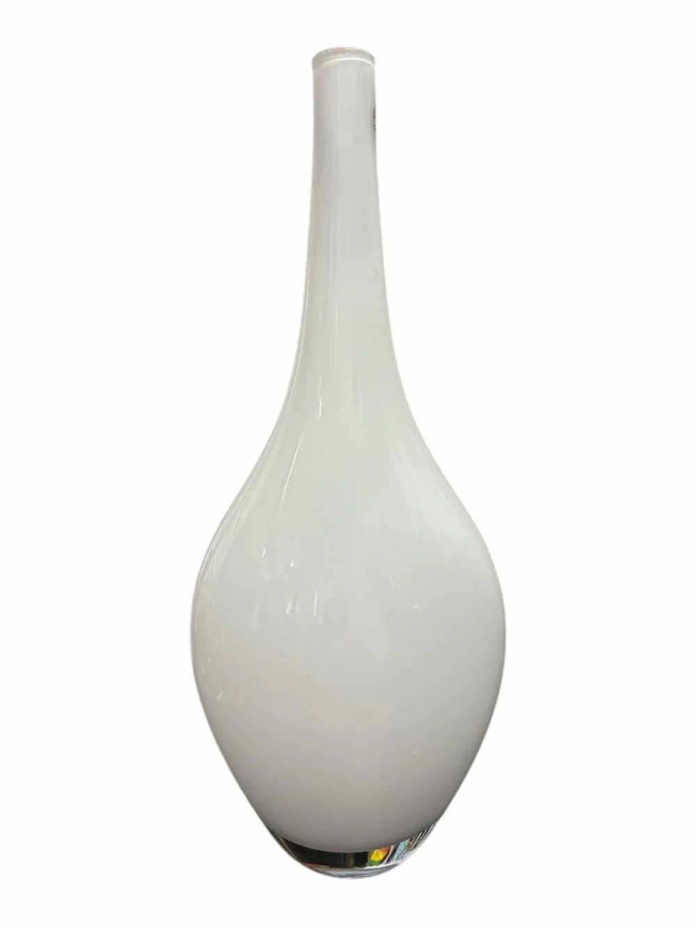 Discontinued Vintage IKEA Milky White Glass Salong Vase by Johanna Jelinek